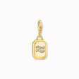Gold-plated charm pendant zodiac sign Aquarius with zirconia from the Charm Club collection in the THOMAS SABO online store